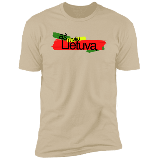As Myliu Leituva - Men's Next Level Premium Short Sleeve T-Shirt
