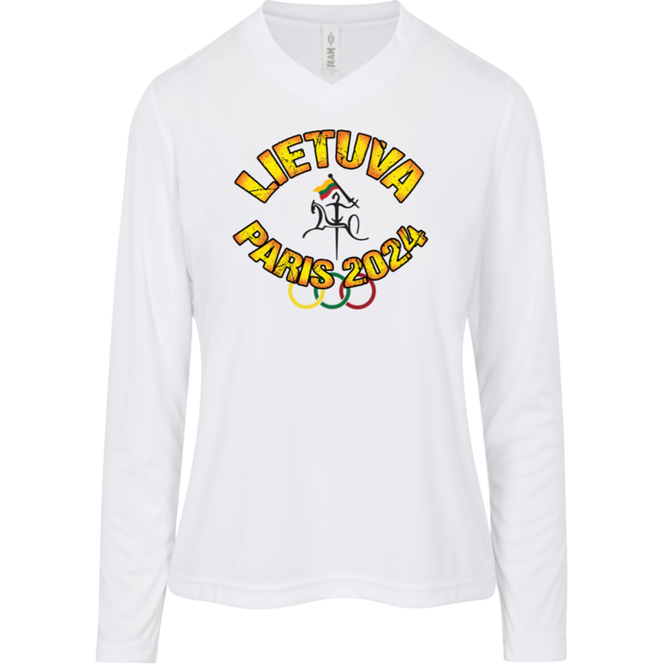 Team Lietuva 2024 Vytis - Women's Long Sleeve Activewear Moisture Wicking Tee