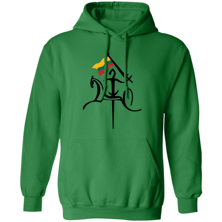Vytis With Lithuanian Flag - Men/Women Unisex Basic Pullover Hoodie