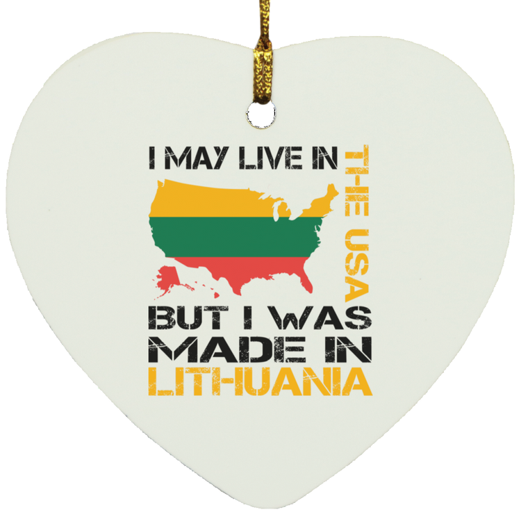 Made in Lithuania - MDF Heart Ornament