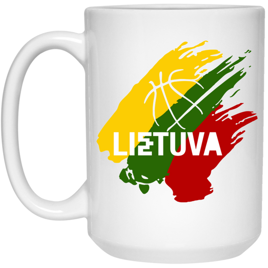 Lietuva BB - 15 oz. White Ceramic Mug