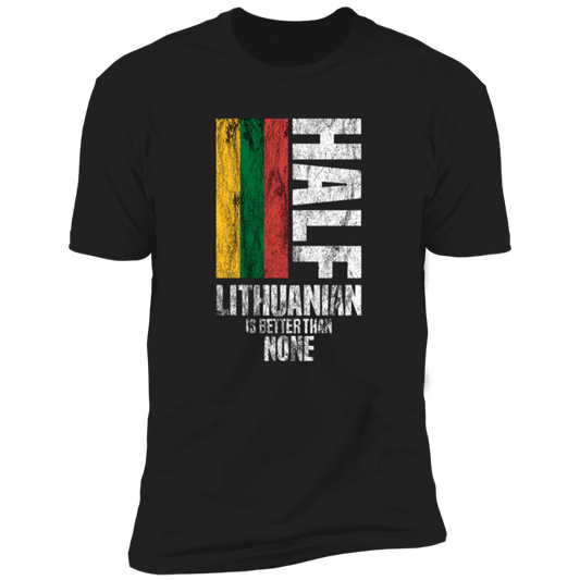 Half Lithaunian - Men's Next Level Premium Short Sleeve T-Shirt