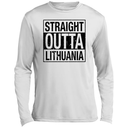 Straight Outta Lithuania - Men's Long Sleeve Activewear Performance T