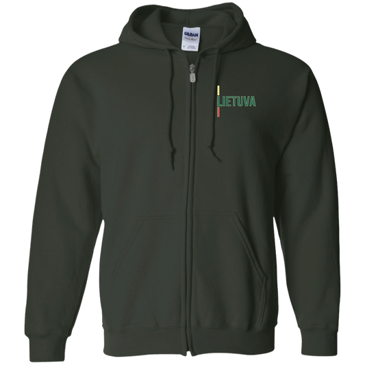 Lietuva III - Men/Women Unisex Comfort Full-Zip Hoodie