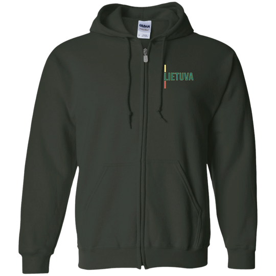 Lietuva III - Men/Women Unisex Comfort Full-Zip Hoodie