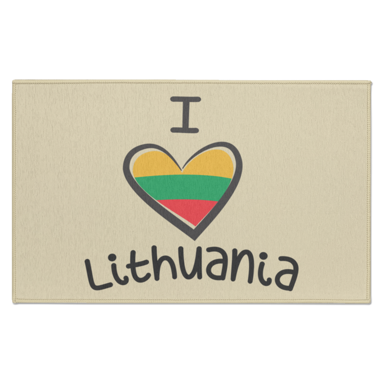 I Love Lithuania - Indoor Doormat