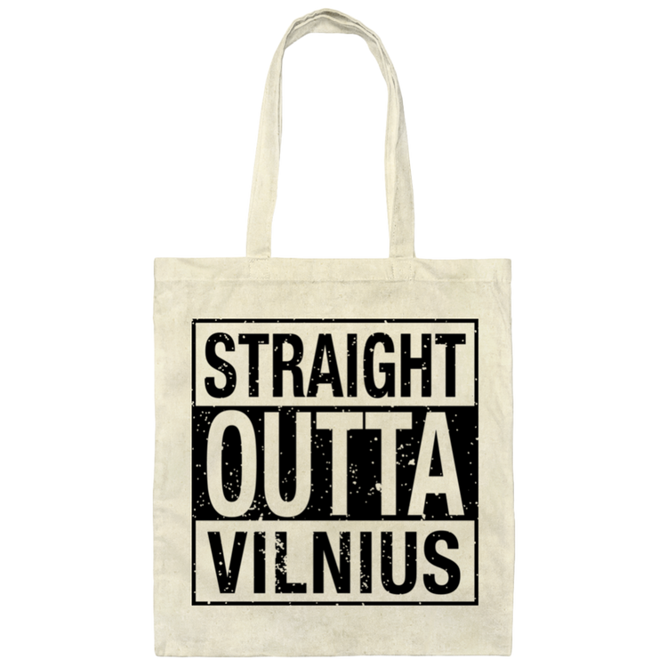 Straight Outta Vilnius - Canvas Tote Bag