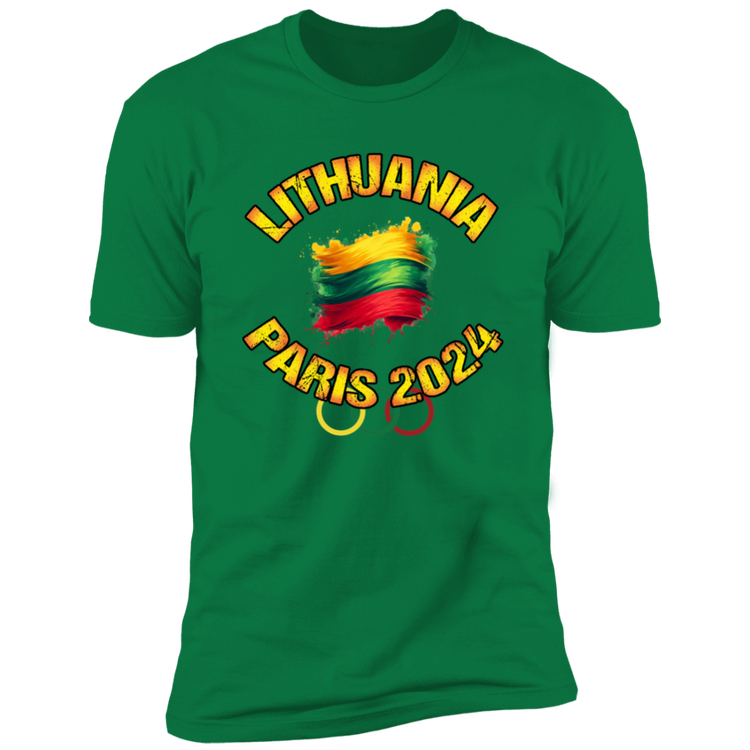 Team Lithuania 2024 Olympics - Men's Next Level Premium Short Sleeve T-Shirt