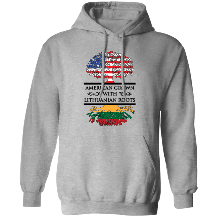 American Grown Lithuanian Roots - Men/Women Unisex Basic Pullover Hoodie