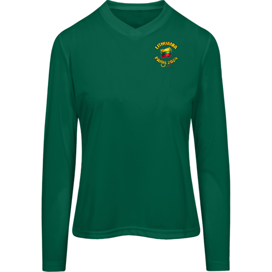 Team Lithuania 2024 Olympics - Women's Long Sleeve Activewear Moisture Wicking Tee