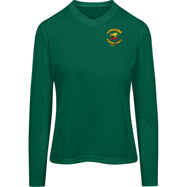 Team Lithuania 2024 Olympics - Women's Long Sleeve Activewear Moisture Wicking Tee