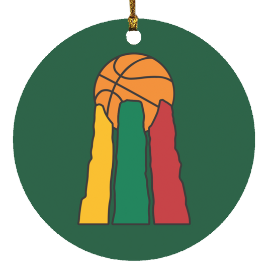 Lietuvos Krepsinio - MDF Circle Ornament