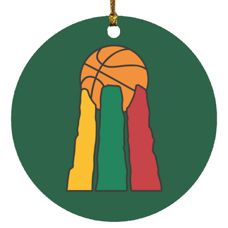 Lietuvos Krepsinio - MDF Circle Ornament
