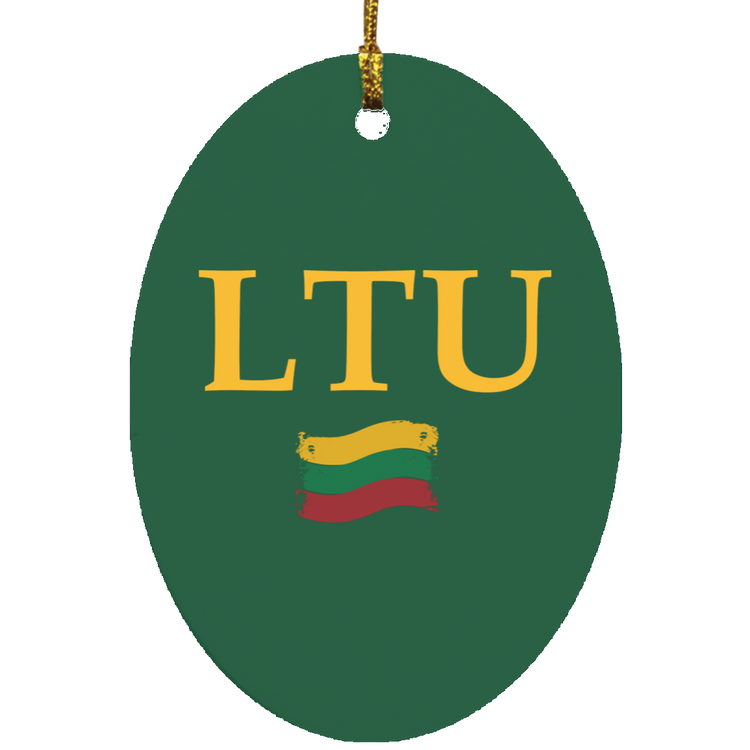 Lietuva LTU - MDF Oval Ornament