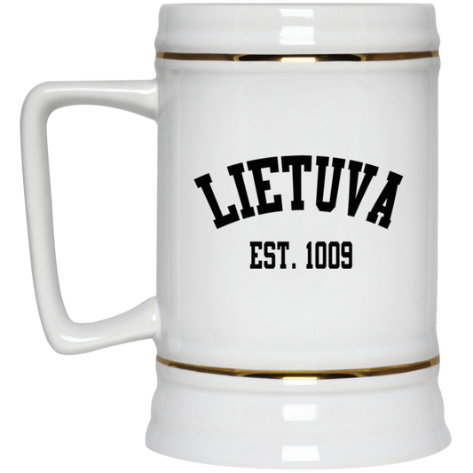 Lietuva Est. 1009 - 22 oz. Ceramic Stein