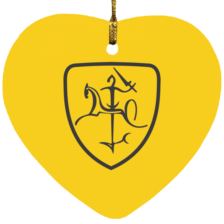 Vytis - MDF Heart Ornament