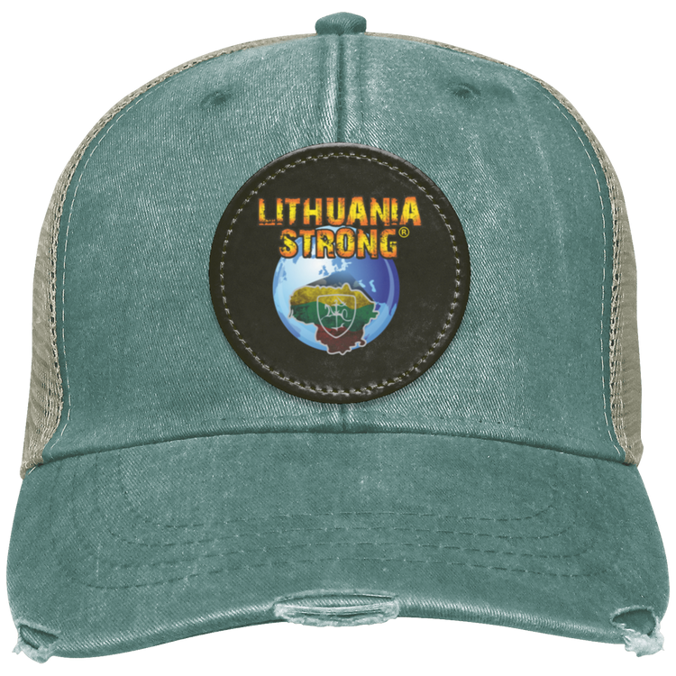 Lithuania Strong - Distressed Ollie Cap - Circle Patch