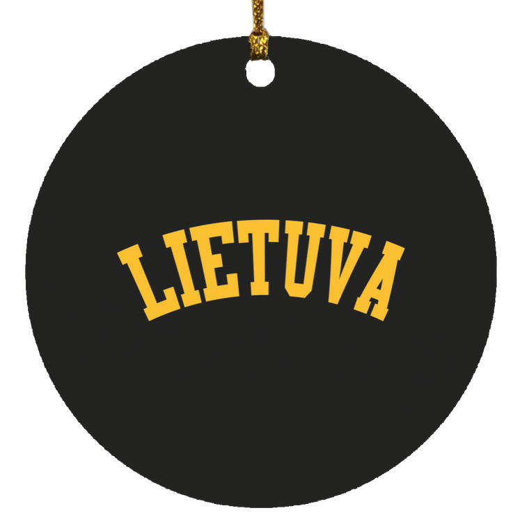 Lietuva - MDF Circle Ornament