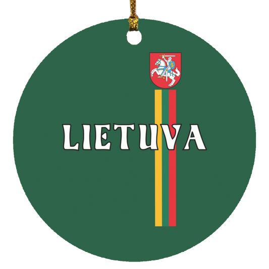 Lietuva Vytis - MDF Circle Ornament