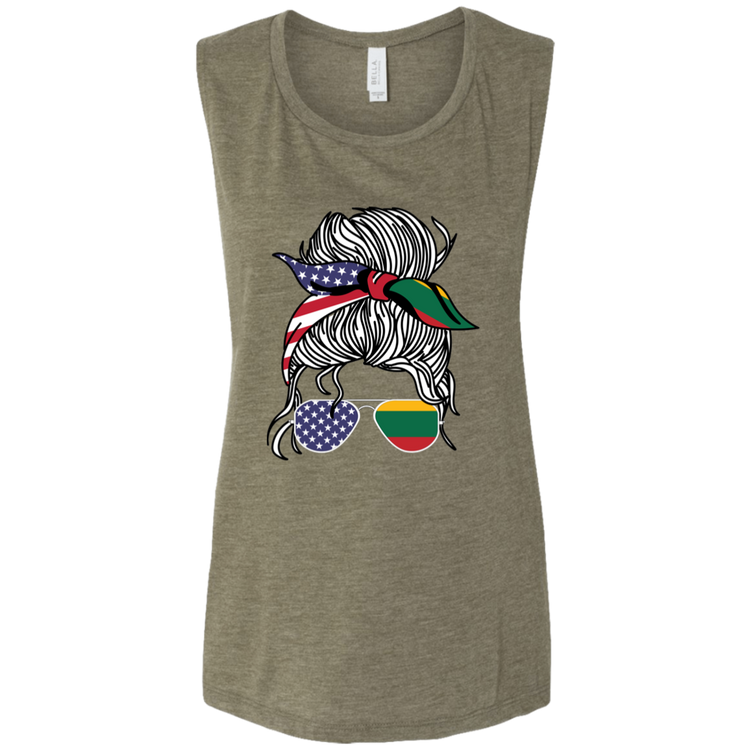 Laisve Freedom Woman - Women's Bella+Canvas Flowy Muscle Tank