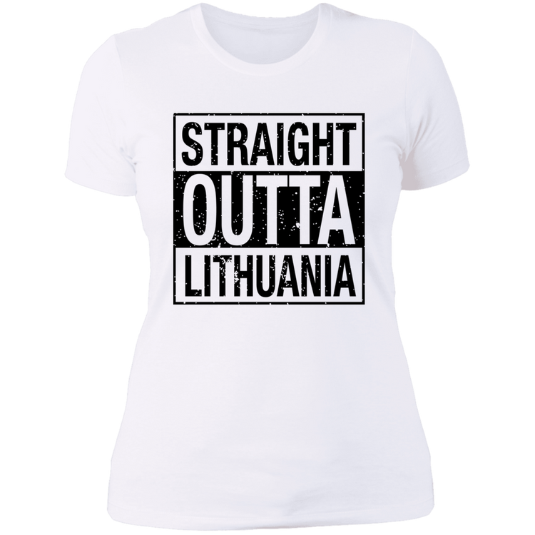 Straight Outta Lithuania - Women's Next Level Boyfriend Tee
