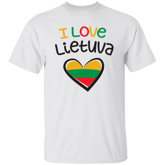 I Love Lietuva - Men's Basic Short Sleeve T-Shirt