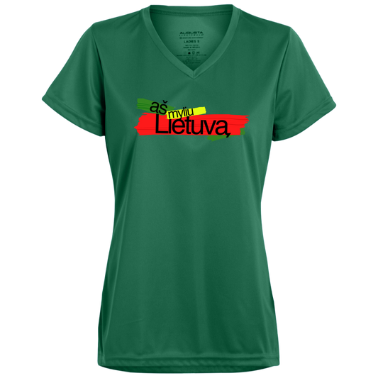 As Myliu Lietuva - Women's Augusta Activewear V-Neck Tee