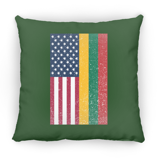 USA Lithuania Flag - Large Square Pillow