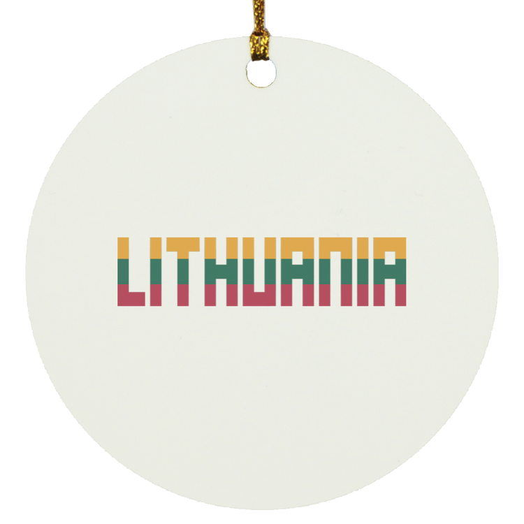 Lithuania - MDF Circle Ornament