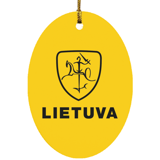 Vytis Lietuva - MDF Oval Ornament