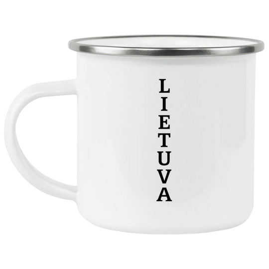 Lietuva - 12 oz. Enamel Camping Mug