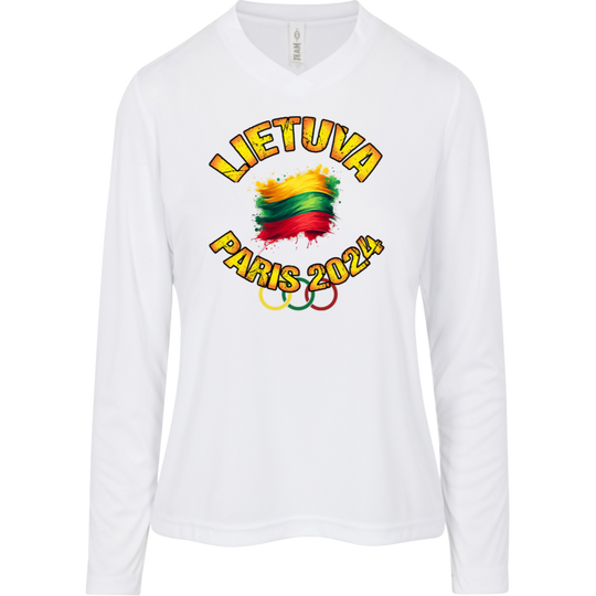 Team Lietuva 2024 Olympics - Women's Long Sleeve Activewear Moisture Wicking Tee