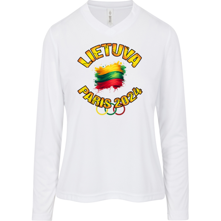 Team Lietuva 2024 Olympics - Women's Long Sleeve Activewear Moisture Wicking Tee