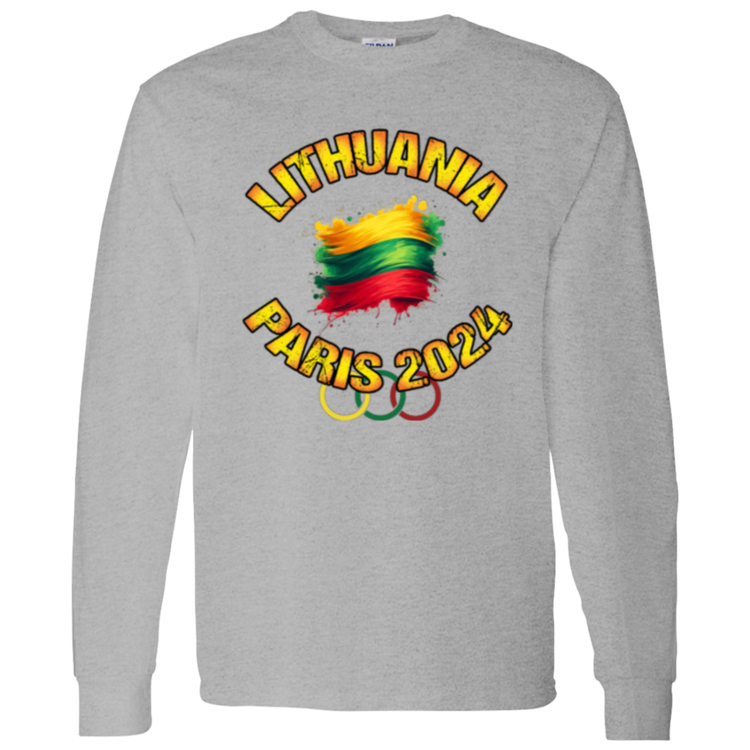 Team Lithuania 2024 Olympics - Men's Classic Cotton Long Sleeve T