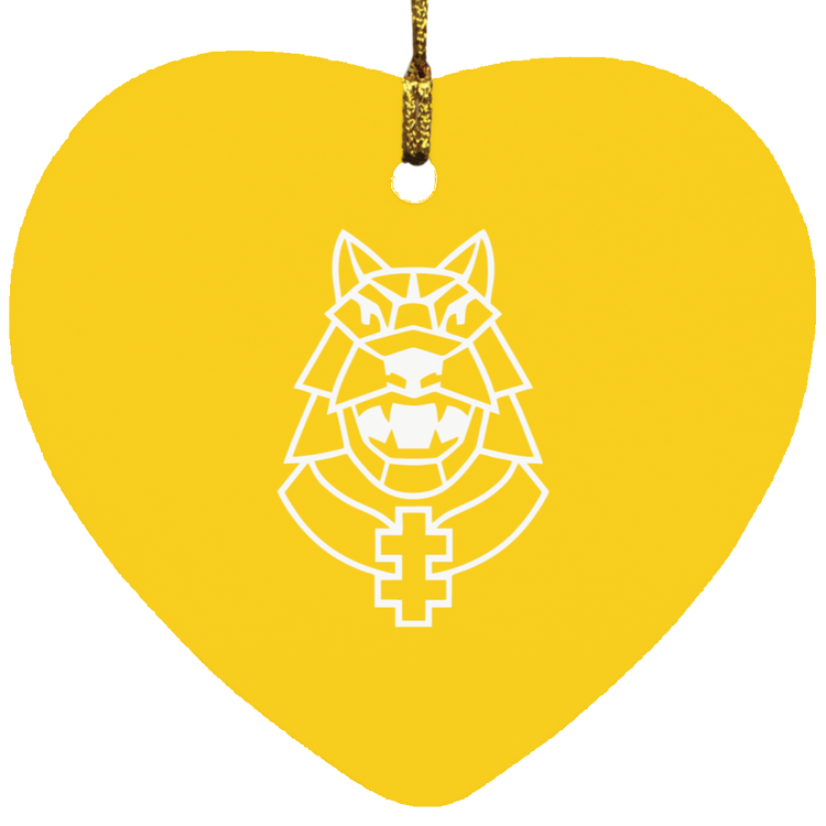 Gelezinis Vilkas - MDF Heart Ornament