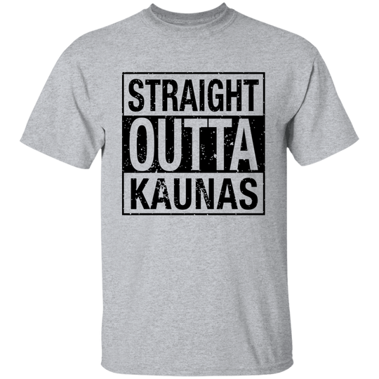 Straight Outta Kaunas - Boys/Girls Youth Basic Short Sleeve T-Shirt