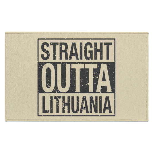 Straight Outta Lithuania - Indoor Doormat