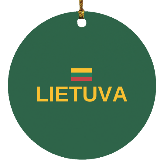 Lietuva - MDF Circle Ornament