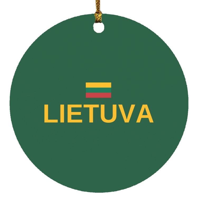 Lietuva - MDF Circle Ornament