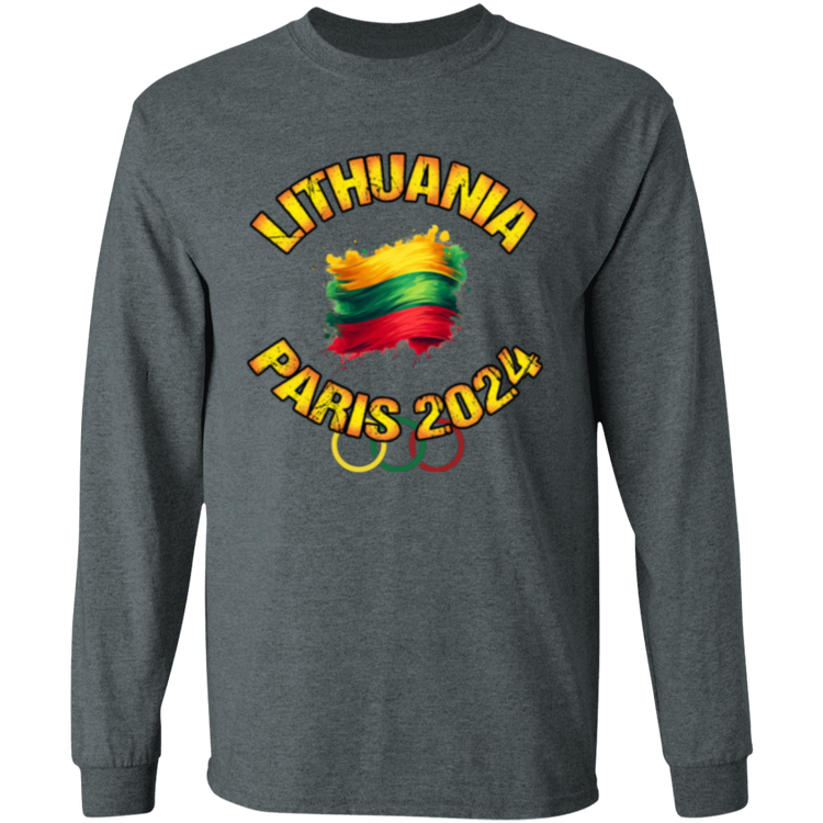 Team Lithuania 2024 Olympics - Men's Classic Cotton Long Sleeve T