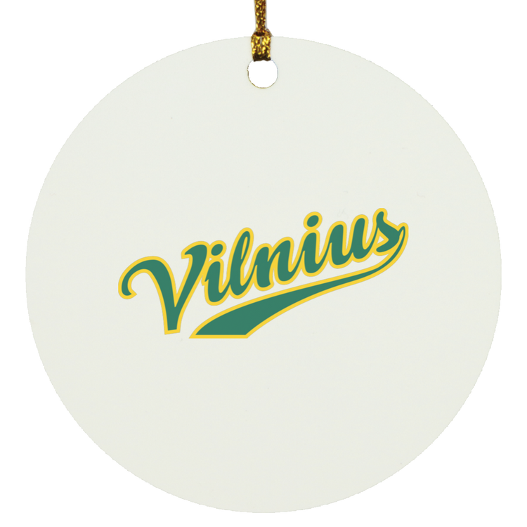 Vilnius - MDF Circle Ornament