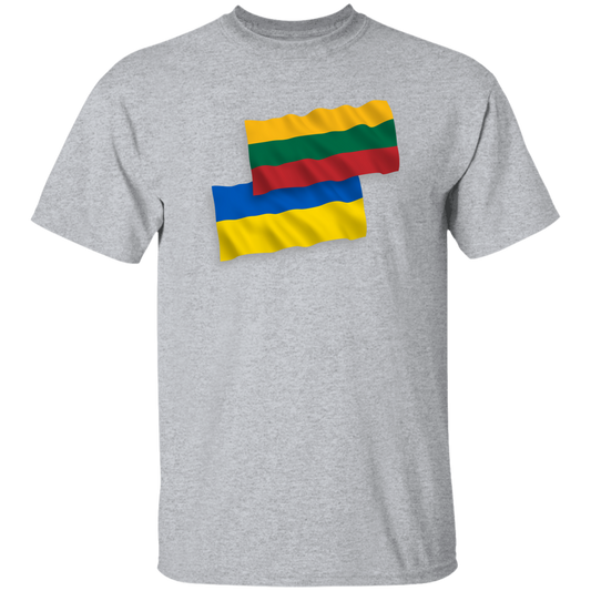 Lithuania Ukraine Flag - Men's Basic Short Sleeve T-Shirt