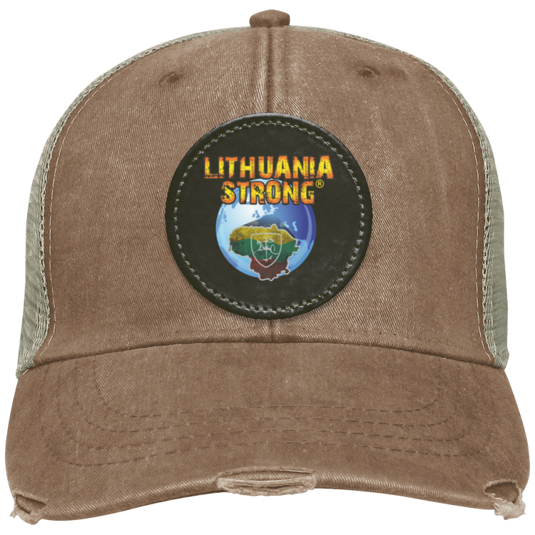 Lithuania Strong Distressed Ollie Cap - Circle Patch