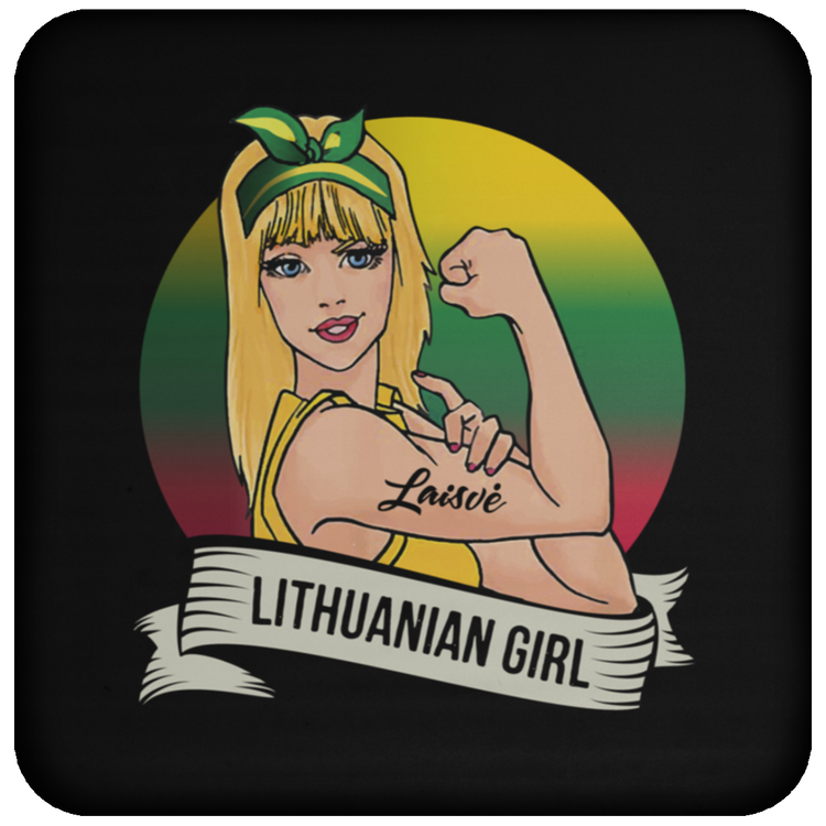 Lithuanian Girl - High Gloss Coaster