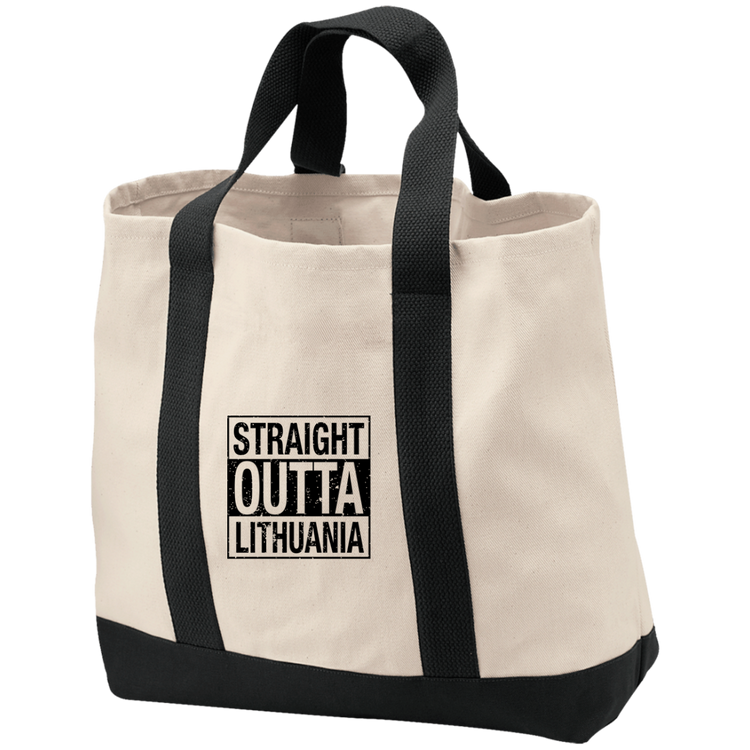 Straight Outta Lithuania - 2-Tone Shopping Tote