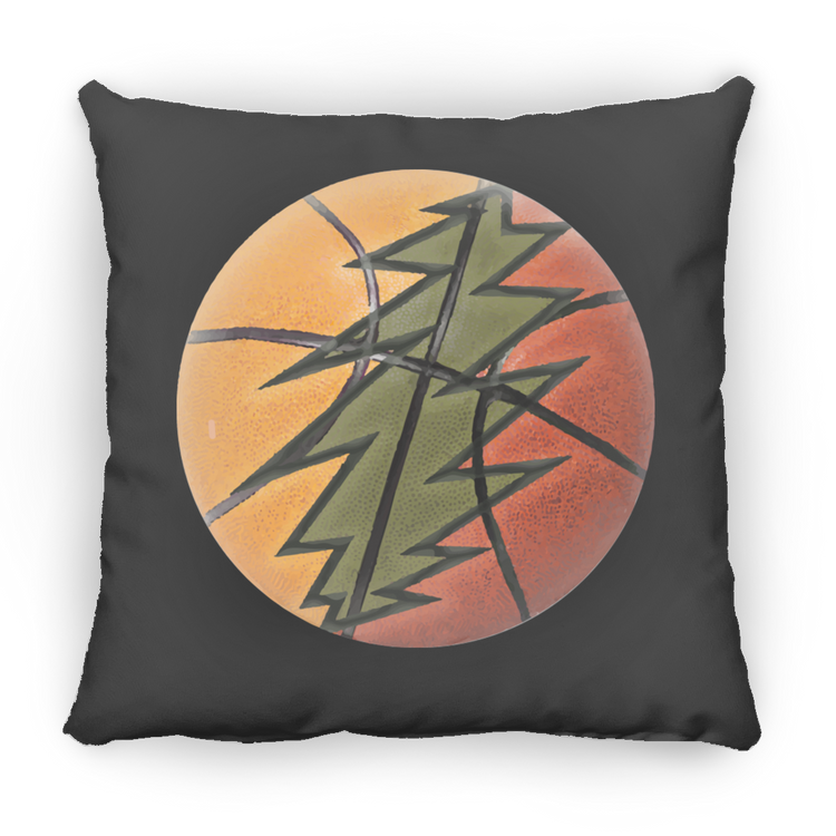 Basketball Bolt - Small Square Pillow