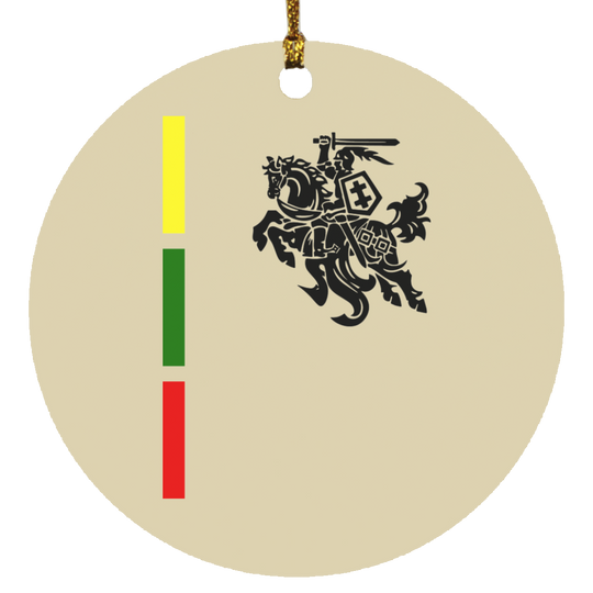 Warrior Vytis - MDF Circle Ornament