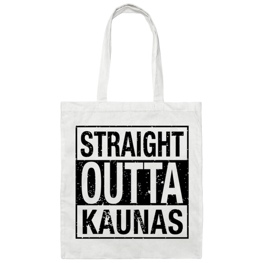 Straight Outta Kaunas - Canvas Tote Bag
