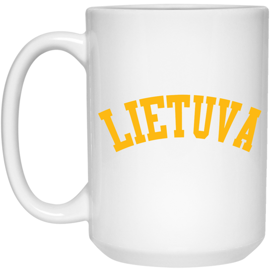 Lietuva - 15 oz. White Ceramic Mug