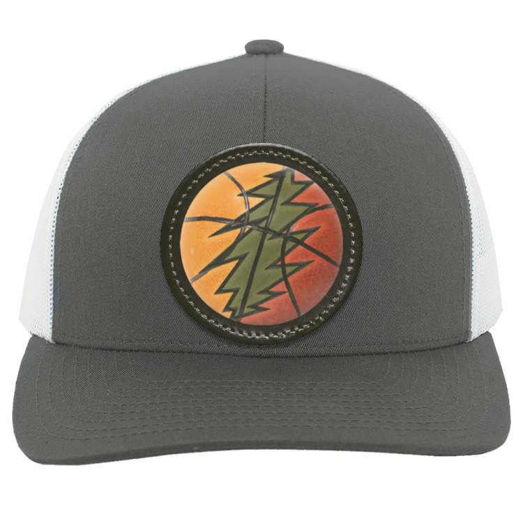 Basketball Bolt Trucker Snap Back - Circle Patch